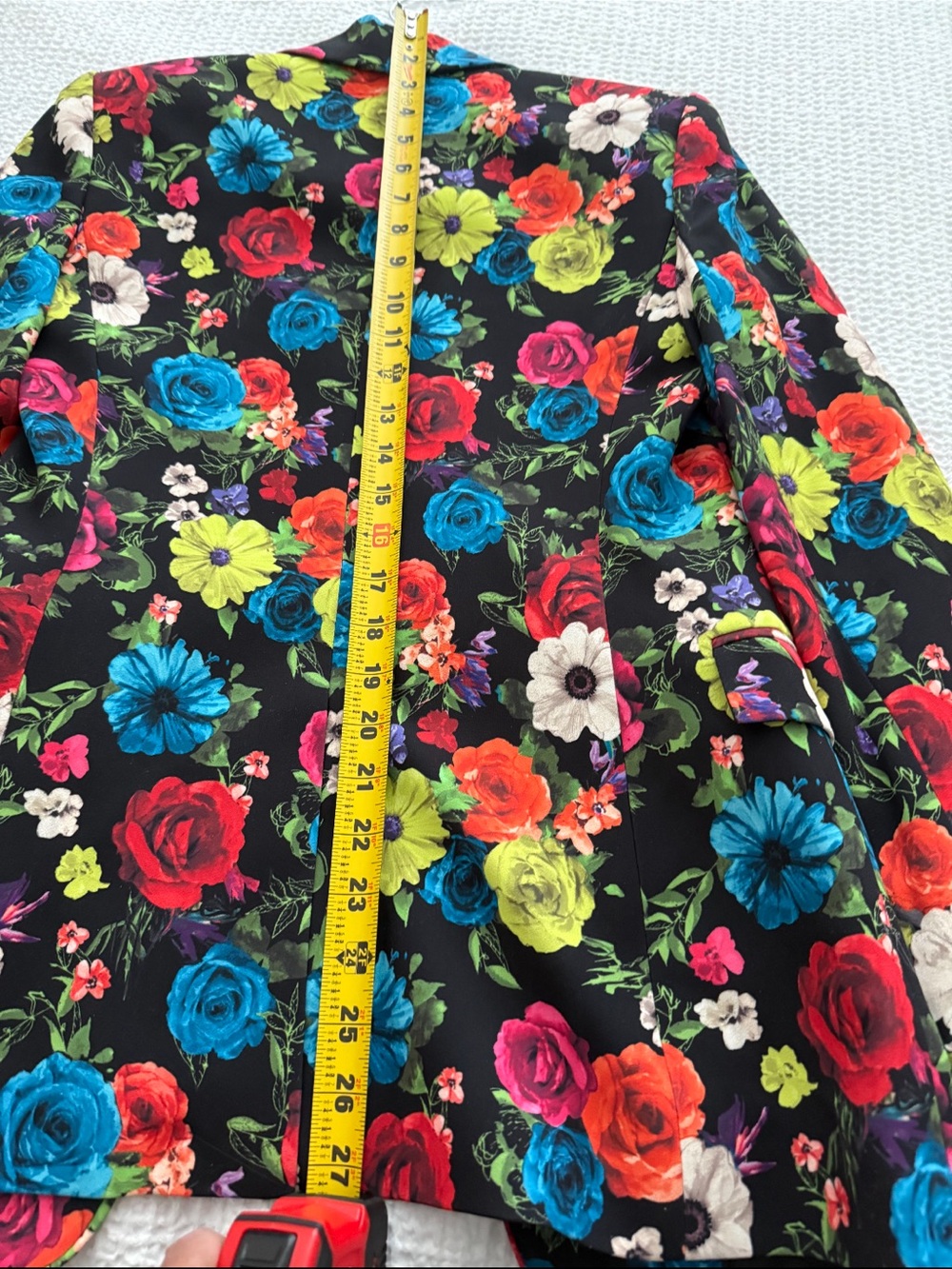 Alice + Olivia Macey floral blazer multicolored Sz 4 - Picture 6 of 10